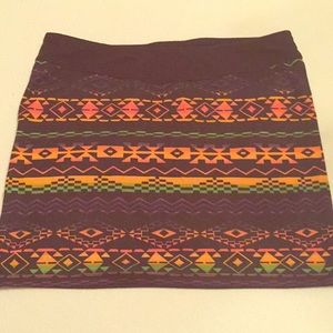 Aztec mini skirt